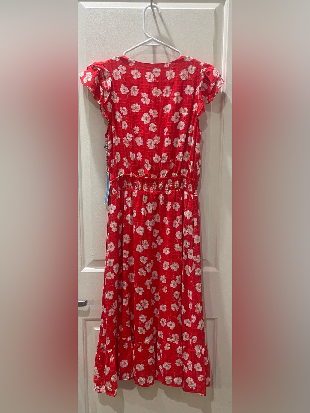 NEW…Draper James Floral V-Neck Midi Dress - Picture 7 of 7